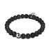 Vulcan | Black Lava Rock Diffuser | Silver | Expression Bracelet