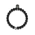 Vulcan | Black Lava Rock Diffuser | Silver | Expression Bracelet