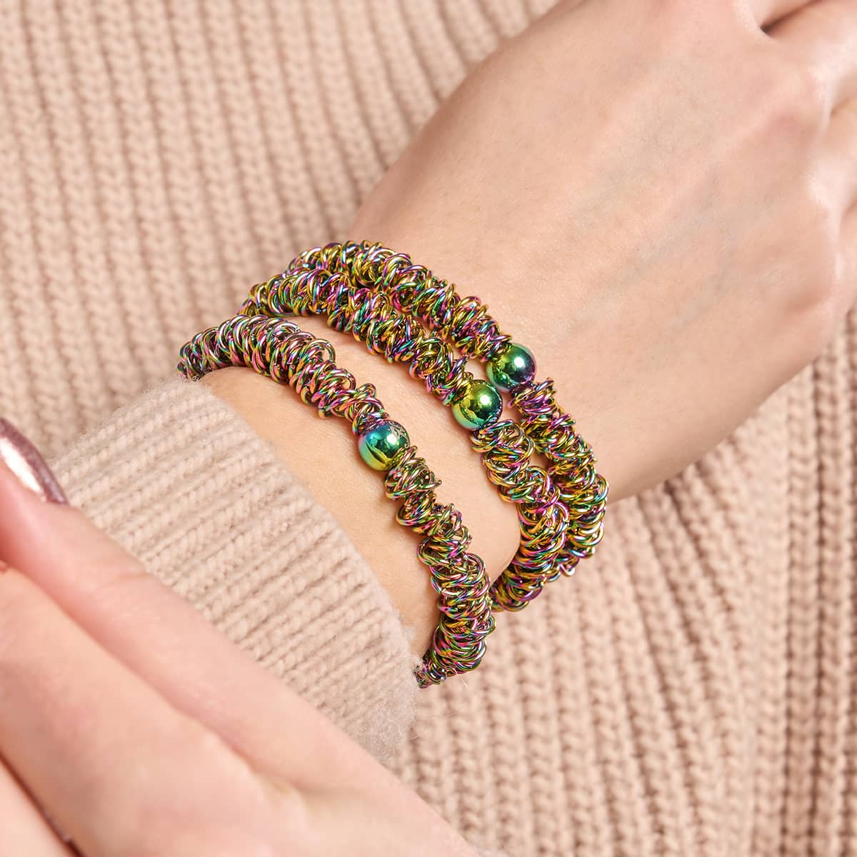 Girl's Starlet Shimmer Christmas Snowflake 320XX 10 For 10 Bracelets