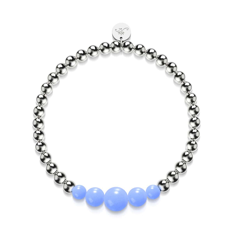 Azure | Silver | Lumos Ceramic Expression Bracelet