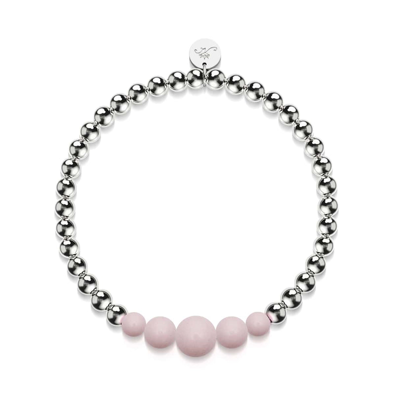 Dusty Rose | Silver | Lumos Ceramic Expression Bracelet