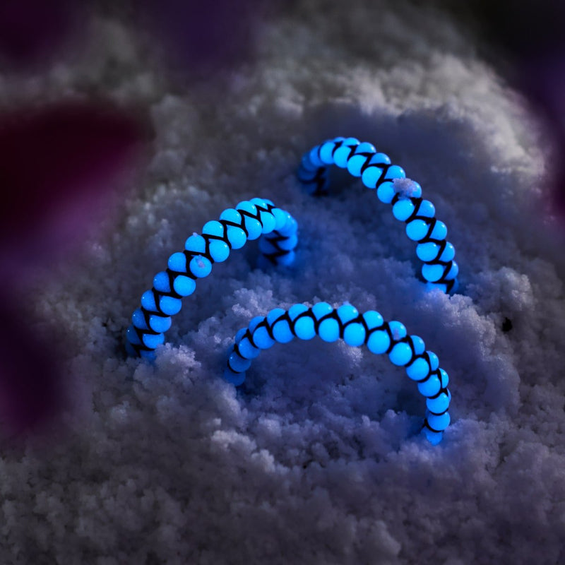 Lunar Blue | Lumos Ceramic | Vitality Macrame Bracelet