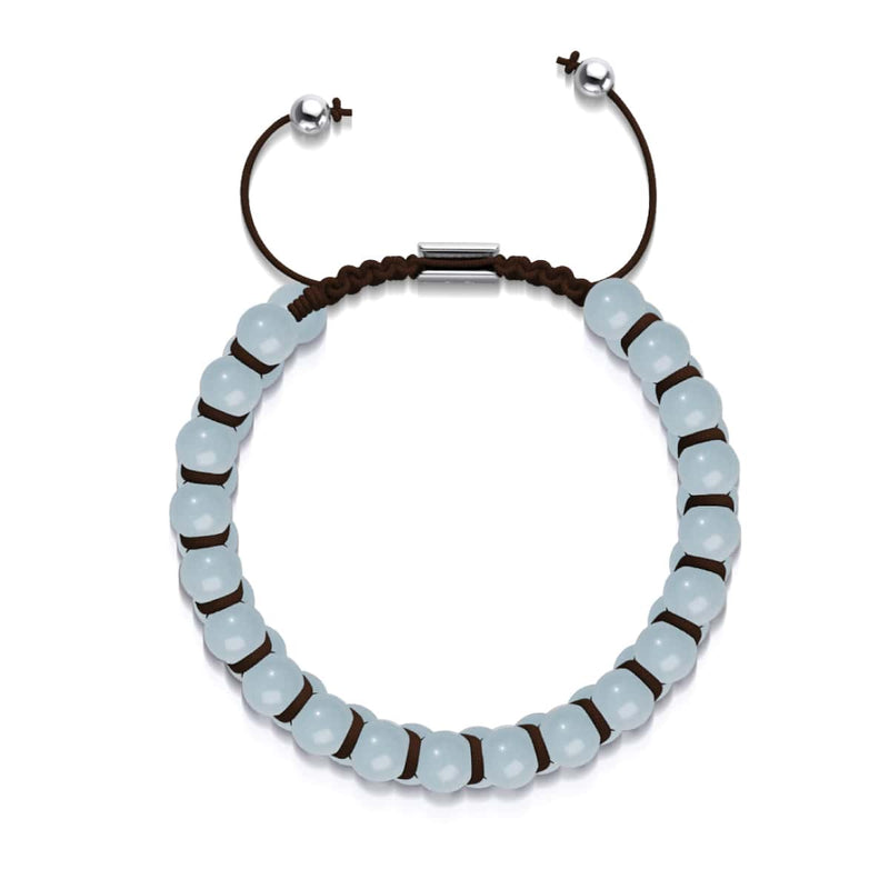 Lunar Blue | Lumos Ceramic | Vitality Macrame Bracelet