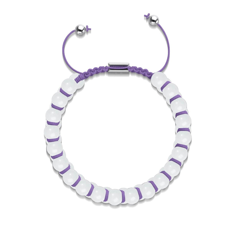 Purple Porcelain | Lumos Ceramic | Vitality Macrame Bracelet