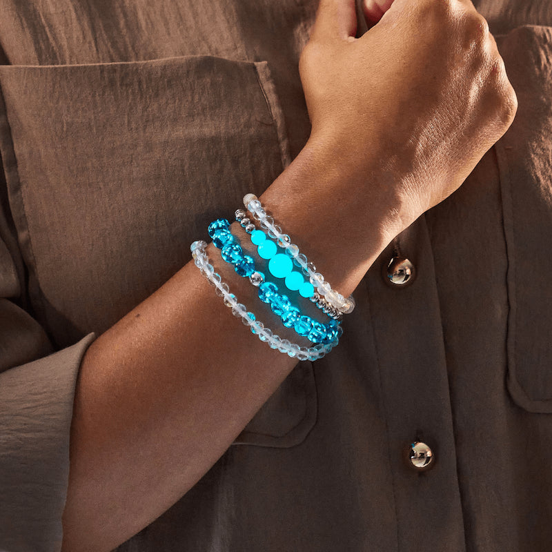 Teal | Silver | Lumos Ceramic Expression Bracelet