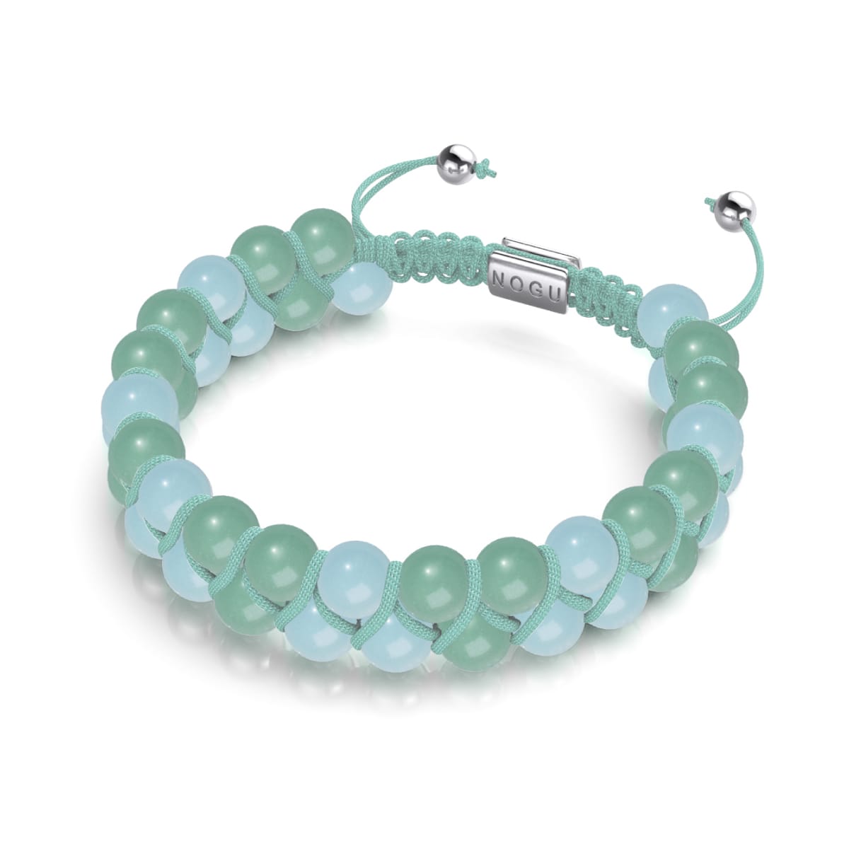 Viridian x Ultramarine | Lumos Ceramic | Vitality Macrame Bracelet