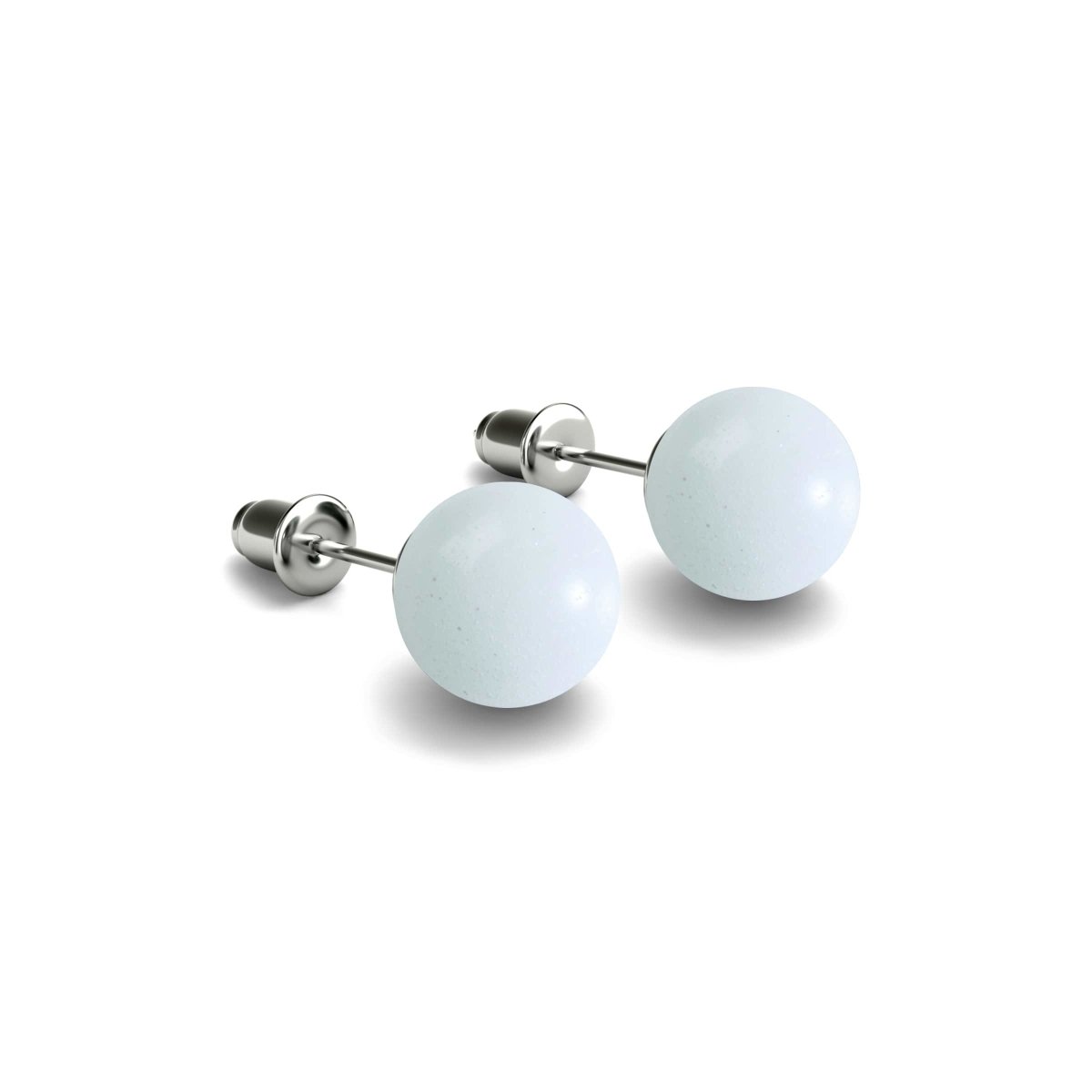 Porcelain | .925 Sterling Silver | Lumos Ceramic Stud Earrings