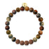 Four Noble Truths | Picasso Jasper x Rudraksha | Mala Bracelet