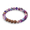 Gaia | Purple Regalite x Rudraksha | Mala Bracelet