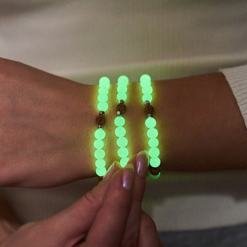 Light Of Nirvana | Gemstone x Lumos Rudraksha | Mala Bracelet