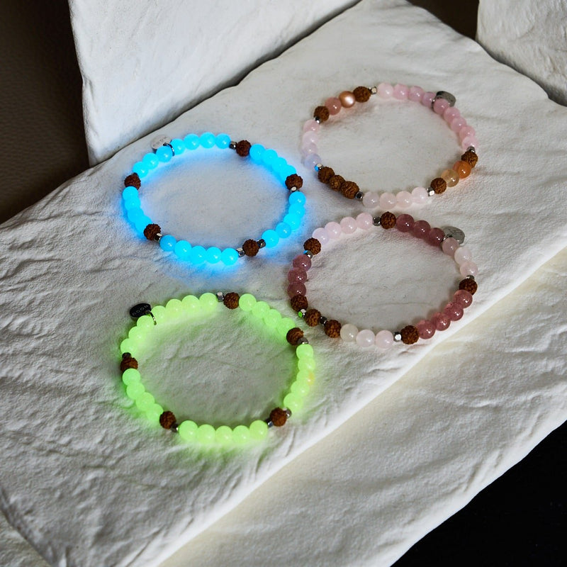 Light Of Nirvana | Gemstone x Lumos Rudraksha | Mala Bracelet