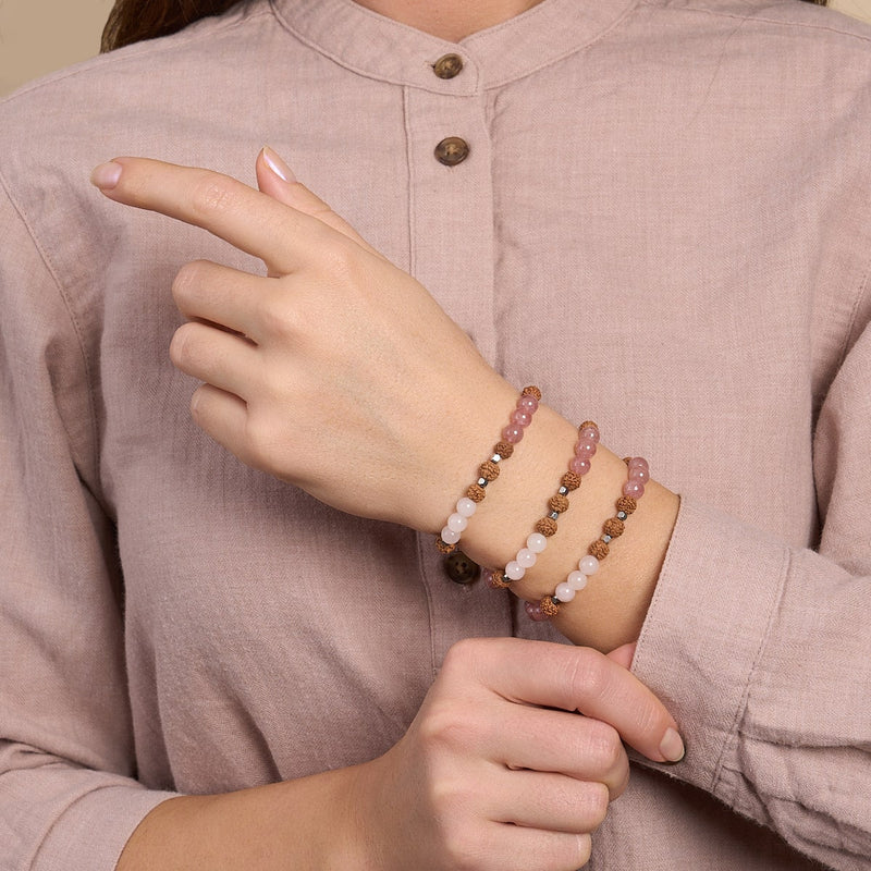 Mahayana | Gemstone Rudraksha | Mala Bracelet