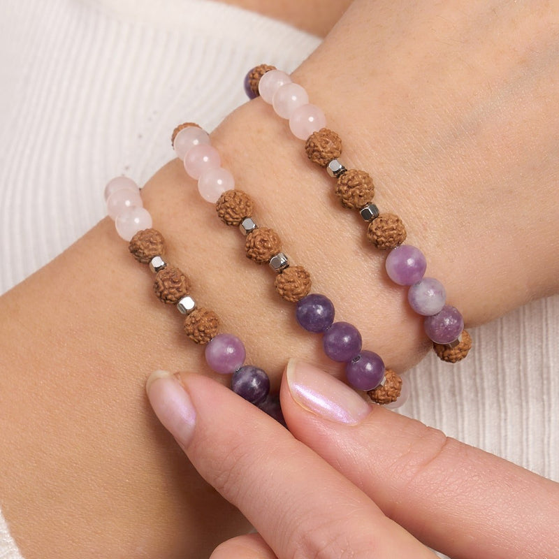 Namaste | Gemstone Rudraksha | Mala Bracelet