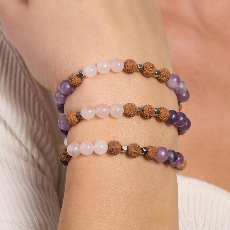 Namaste | Gemstone Rudraksha | Mala Bracelet