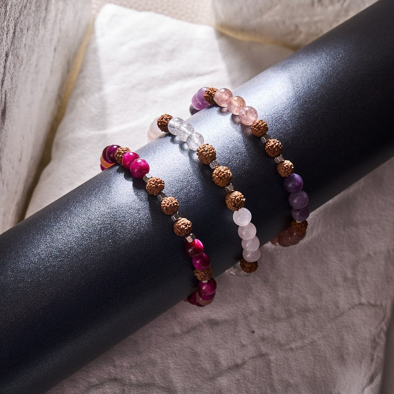 Namaste | Gemstone Rudraksha | Mala Bracelet