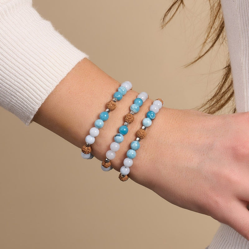 Prana | Gemstone Rudraksha | Mala Bracelet