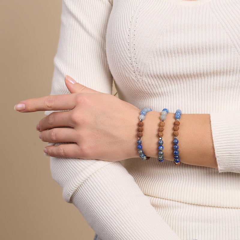 Tao | Gemstone Rudraksha | Mala Bracelet