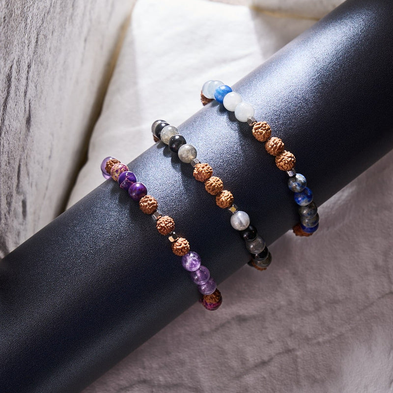 Tao | Gemstone Rudraksha | Mala Bracelet