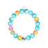 Blue Lemonade | Silver | Mermaid Glass Statement Bracelet