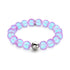 Lavender | Silver | Mermaid Glass Statement Bracelet