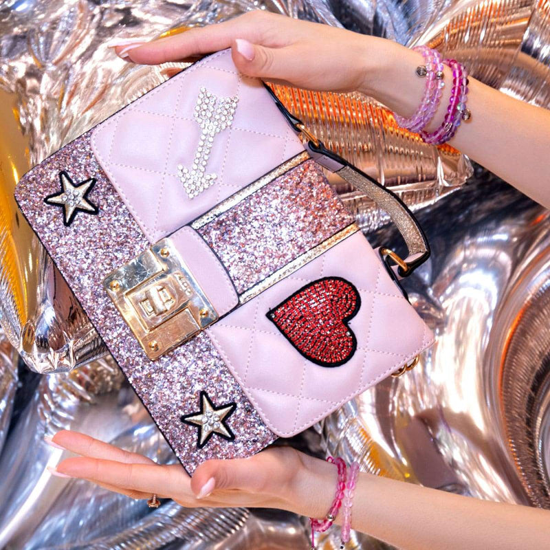 Magenta | Silver | Mermaid Glass Macrame Bead Bracelet