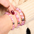 Pink | Silver | Mermaid Glass Bead Bracelet