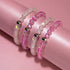 Pink | Silver | Mermaid Glass Bead Bracelet