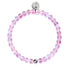 Pink | Silver | Mermaid Glass Bead Bracelet