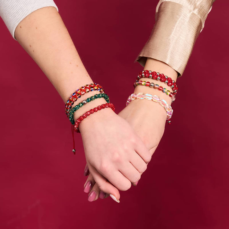 Pomegranate Mermaid Glass x Red String Bracelet
