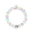 Rainbow White | Silver | Mermaid Glass Statement Bracelet