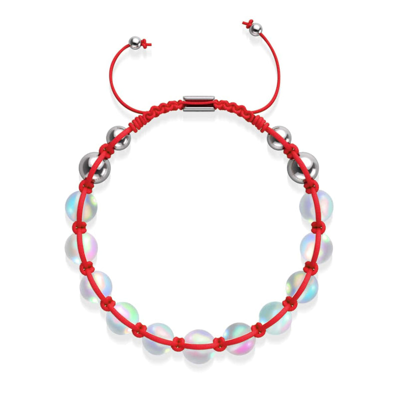 Red | Rainbow White | Silver | Mermaid Glass Charmballa Bracelet