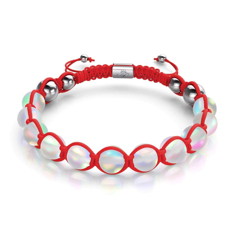 Red | Rainbow White | Silver | Mermaid Glass Charmballa Bracelet