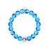 Sapphire | Silver | Mermaid Glass Statement Bracelet
