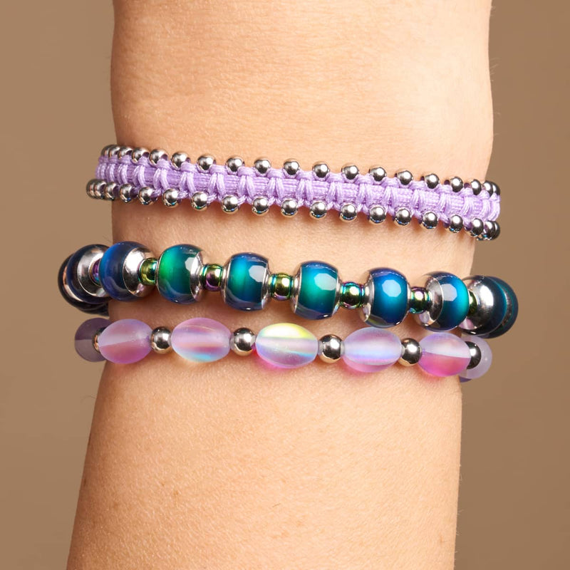 Violet Lightning | Mermaid Glass Ocean Egg Bracelet