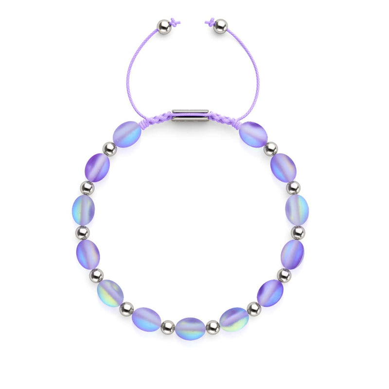 Violet Lightning | Mermaid Glass Ocean Egg Bracelet