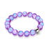 Violet | Silver | Mermaid Glass Statement Bracelet