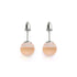 Peach | .925 Sterling Silver | Mermaid Glass Stud Earrings
