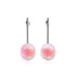 Pink | .925 Sterling Silver | Mermaid Glass Drop Earrings