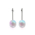 Rainbow White | .925 Sterling Silver | Mermaid Glass Drop Earrings