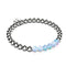 Aquamarine | Silver | Mermaid Glass Expression Bracelet