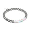 Rainbow White | Silver | Mermaid Glass Expression Bracelet