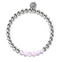 Violet | Silver | Mermaid Glass Expression Bracelet