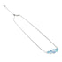 Aquamarine | .925 Sterling Silver | Mermaid Glass Infinity Clasp Necklace