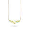 Canary | Gold Vermeil | Mermaid Glass Infinity Clasp Necklace