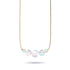 Rainbow White | Gold Vermeil | Mermaid Glass Infinity Clasp Necklace