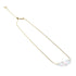 Rainbow White | Gold Vermeil | Mermaid Glass Infinity Clasp Necklace