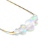 Rainbow White | Gold Vermeil | Mermaid Glass Infinity Clasp Necklace