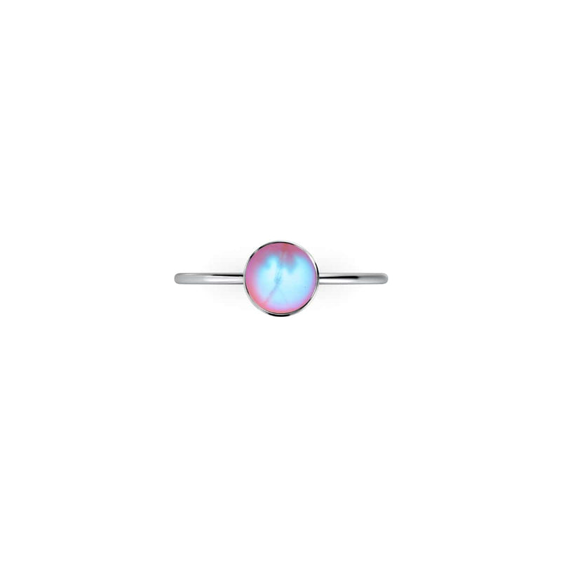 Pink | .925 Sterling Silver | Mermaid Glass Ring
