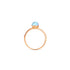 Rainbow White | Rose Gold Vermeil | Mermaid Glass Ring