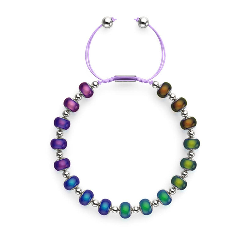 Chromata | Silver x Lilac | Mood Stone Charm Bracelet